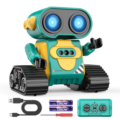 Hamourd Electronic Pets Robot Toys for Boys & Girls Remote Control Robot Kids Toys Auto-Demo Gesture Sensing and Multiple Eye Light Auto Modes Flexible Arms Dance Music Boys Toys