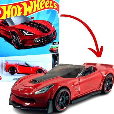 Hot Wheels Corvette C7 Z06 Convertible HW Roadsters 4/10 Red