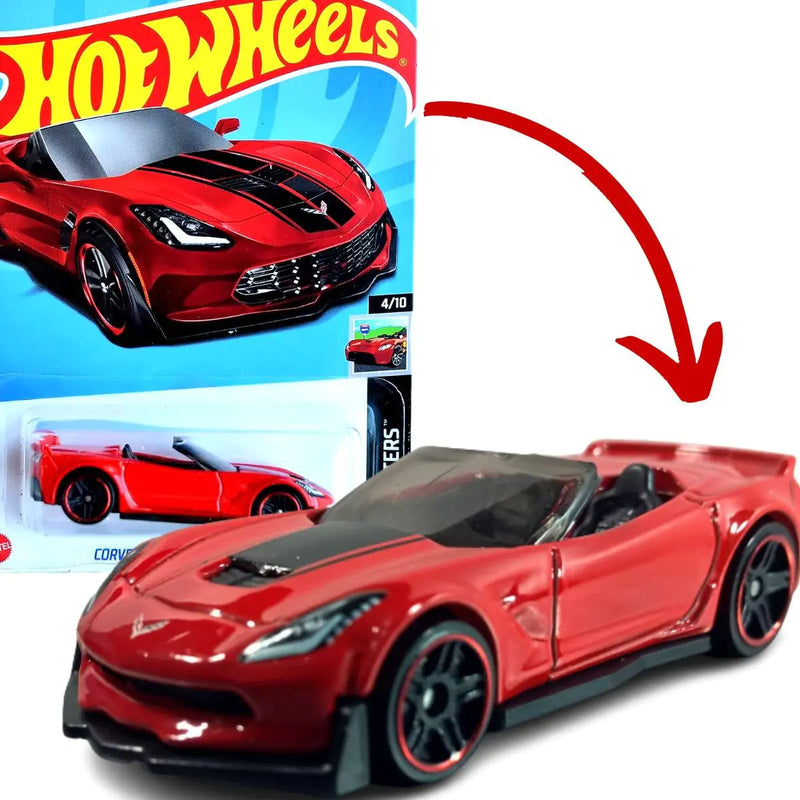 Hot Wheels Corvette C7 Z06 Convertible HW Roadsters 4/10 Red