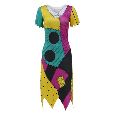 Halloween Women's Dress for Sally Role Play Costume