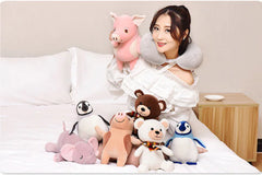 Plush Animal Toys and U-Shaped Pillow