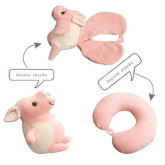Plush Animal Toys and U-Shaped Pillow