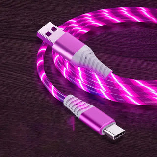 3A Glowing Cable Micro USB Type C Cable Fast Charging...